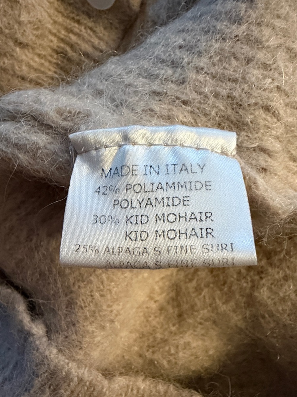 Simons Taupe Fuzzy Button-Up Cardigan - Picture 3 of 3